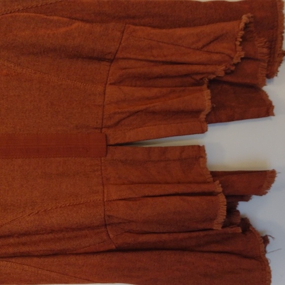 NEW Free People Taracatta Rust Orange Bohemian Gypsy Blazer Jacket size … - Picture 11 of 15